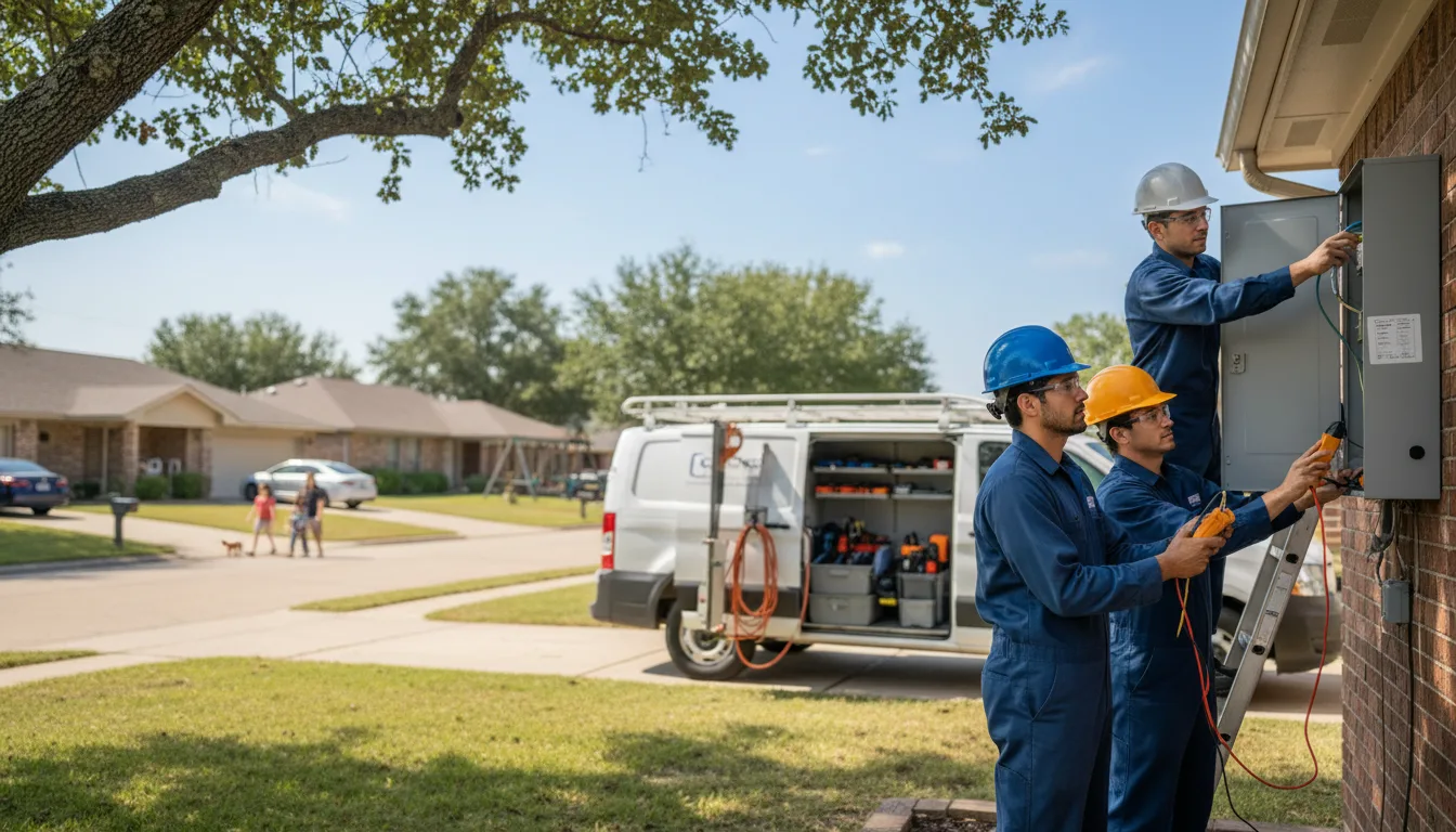 Certified electrician providing emergency electrical services in Clatonia, NE